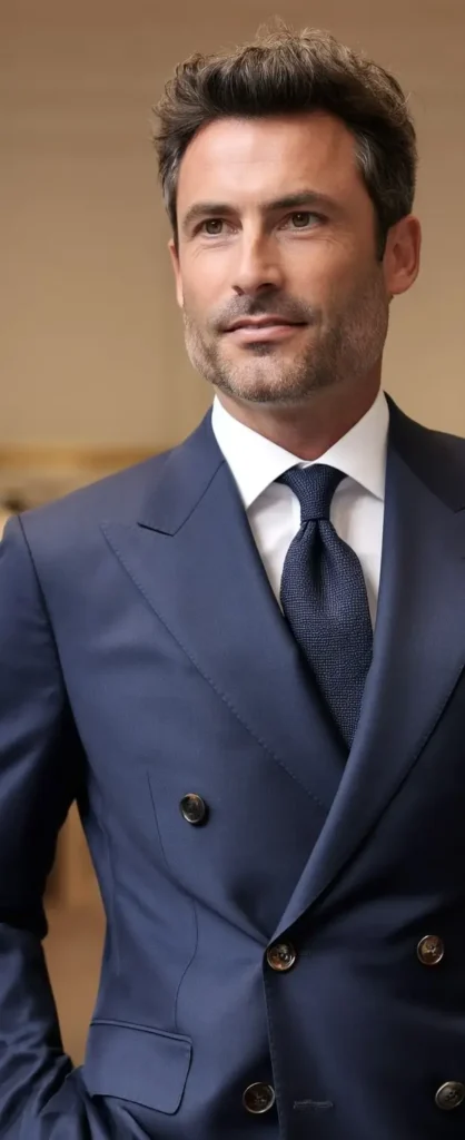 Guillaume Brazo, fondateur Business & Style, incarne l’executive presence en costume croisé bleu